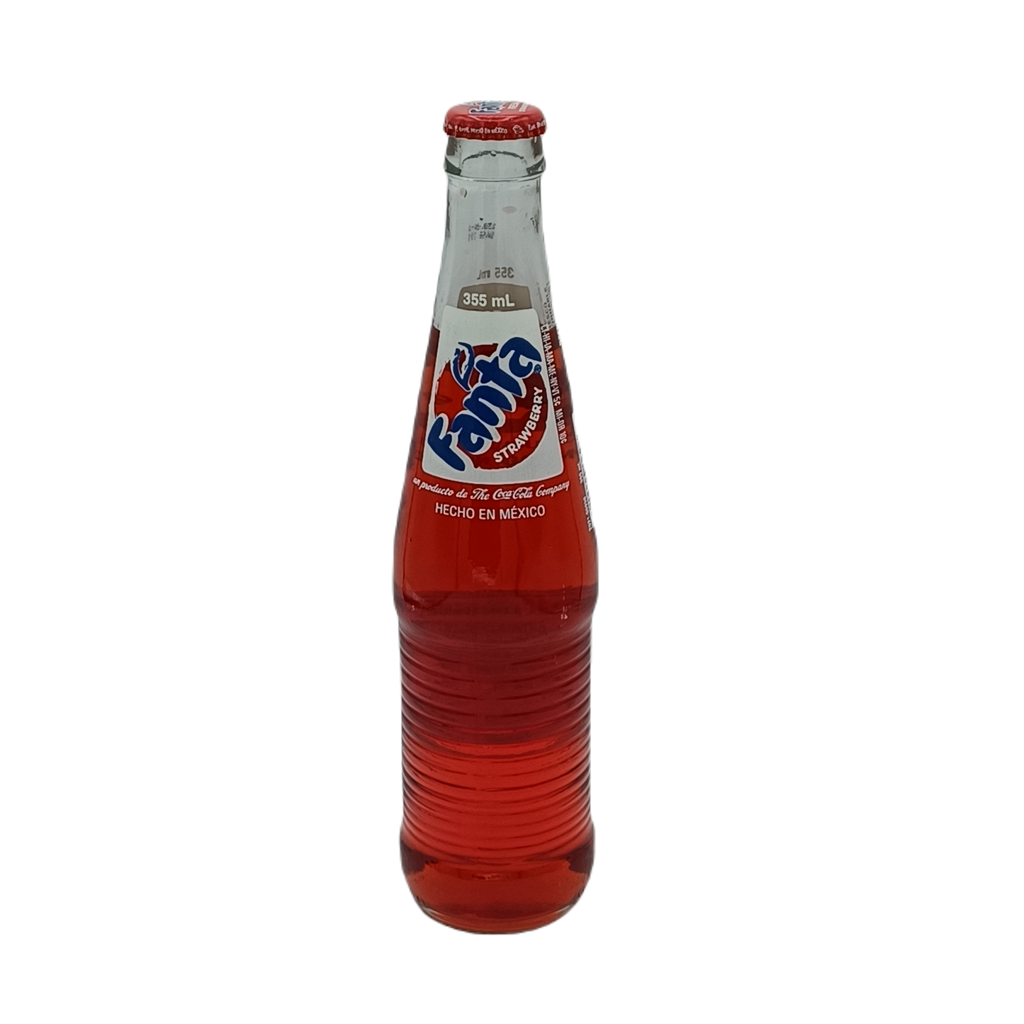 Mexican Fanta Strawberry Glass 12oz/24ct