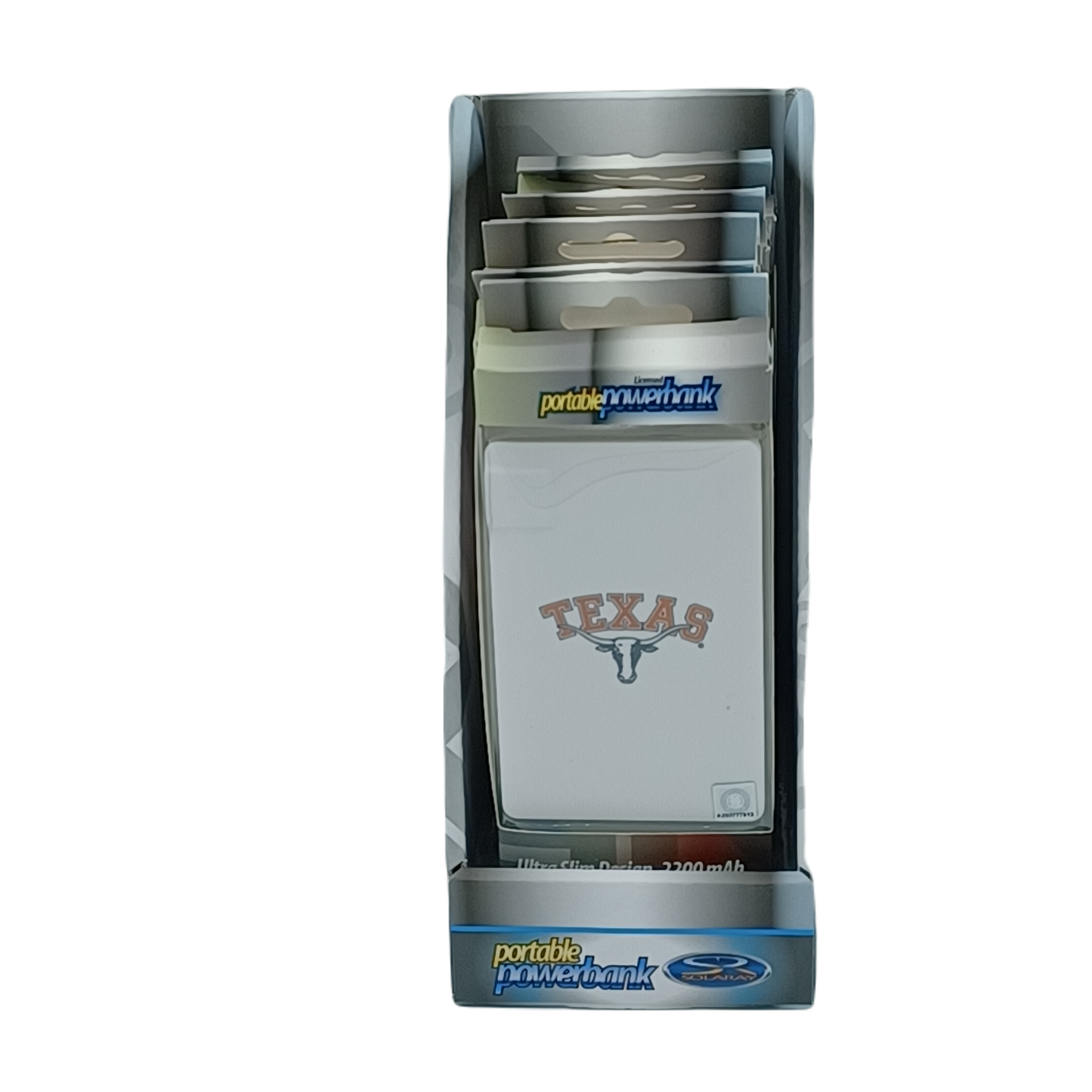 SolaRay Power Bank Texas 6ct Display