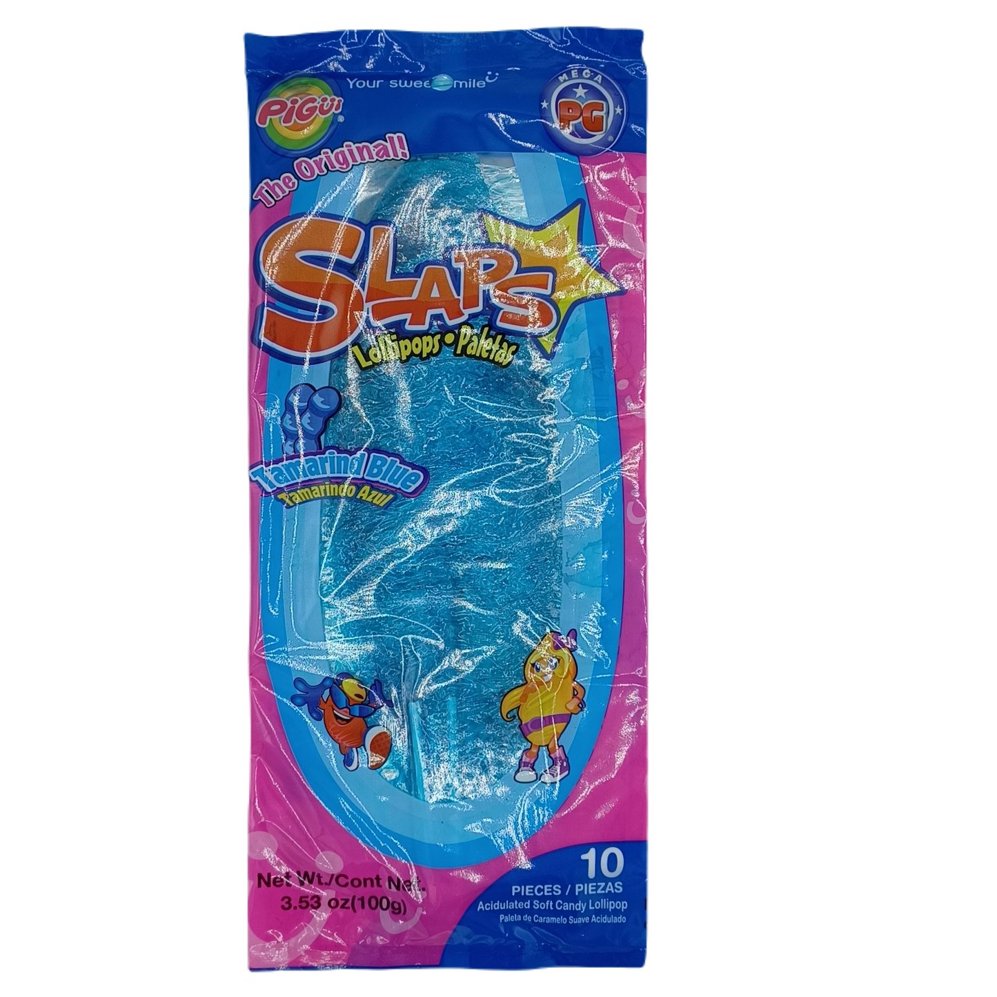 Pigui Slaps Lolipop Tamarind Blue 3.53z