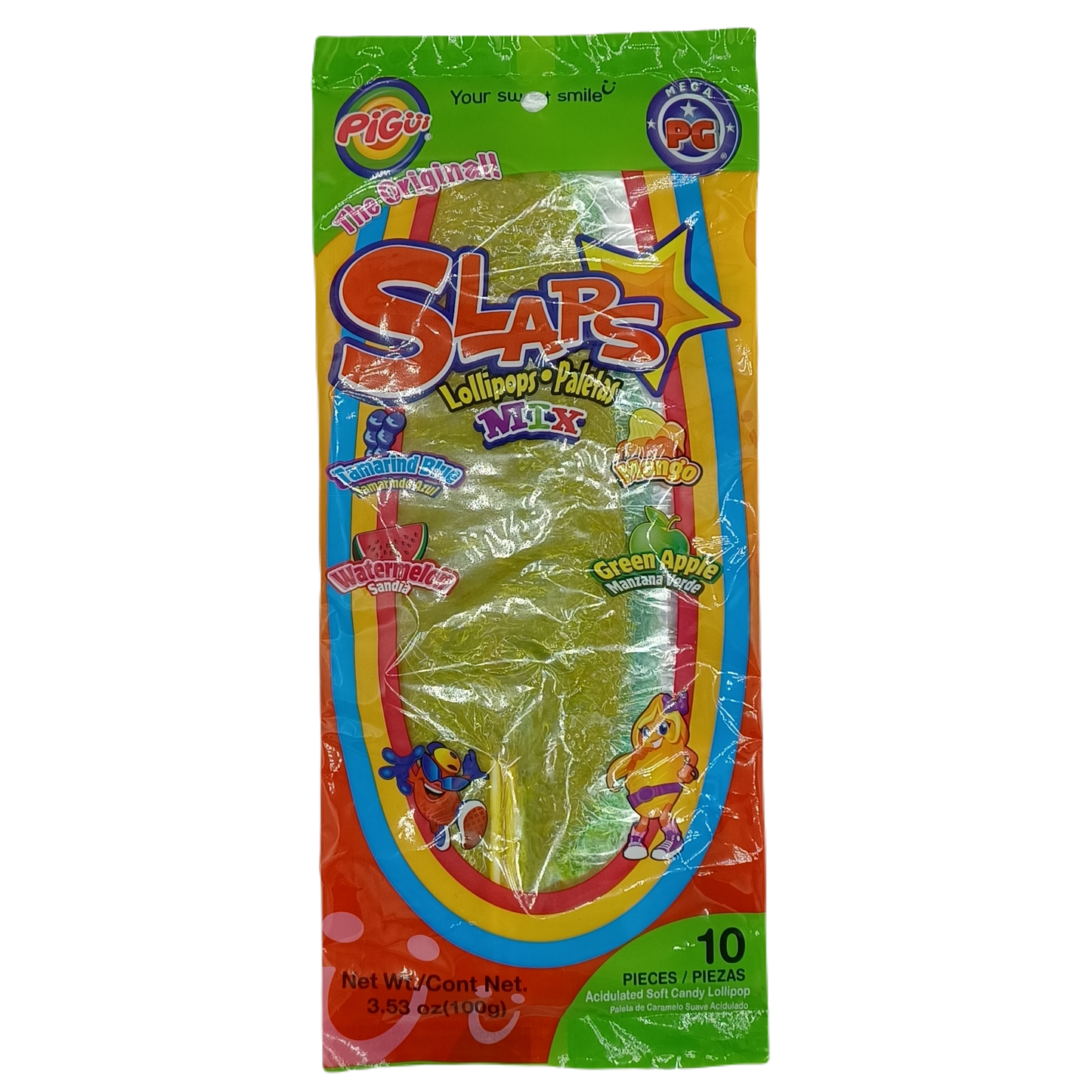 Pigui Slaps Lolipop Mix 3.53z