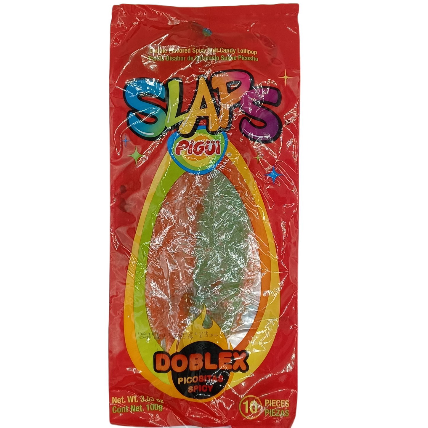 Pigui Slaps Lolipop Double X Picosita Spicy 3.53z