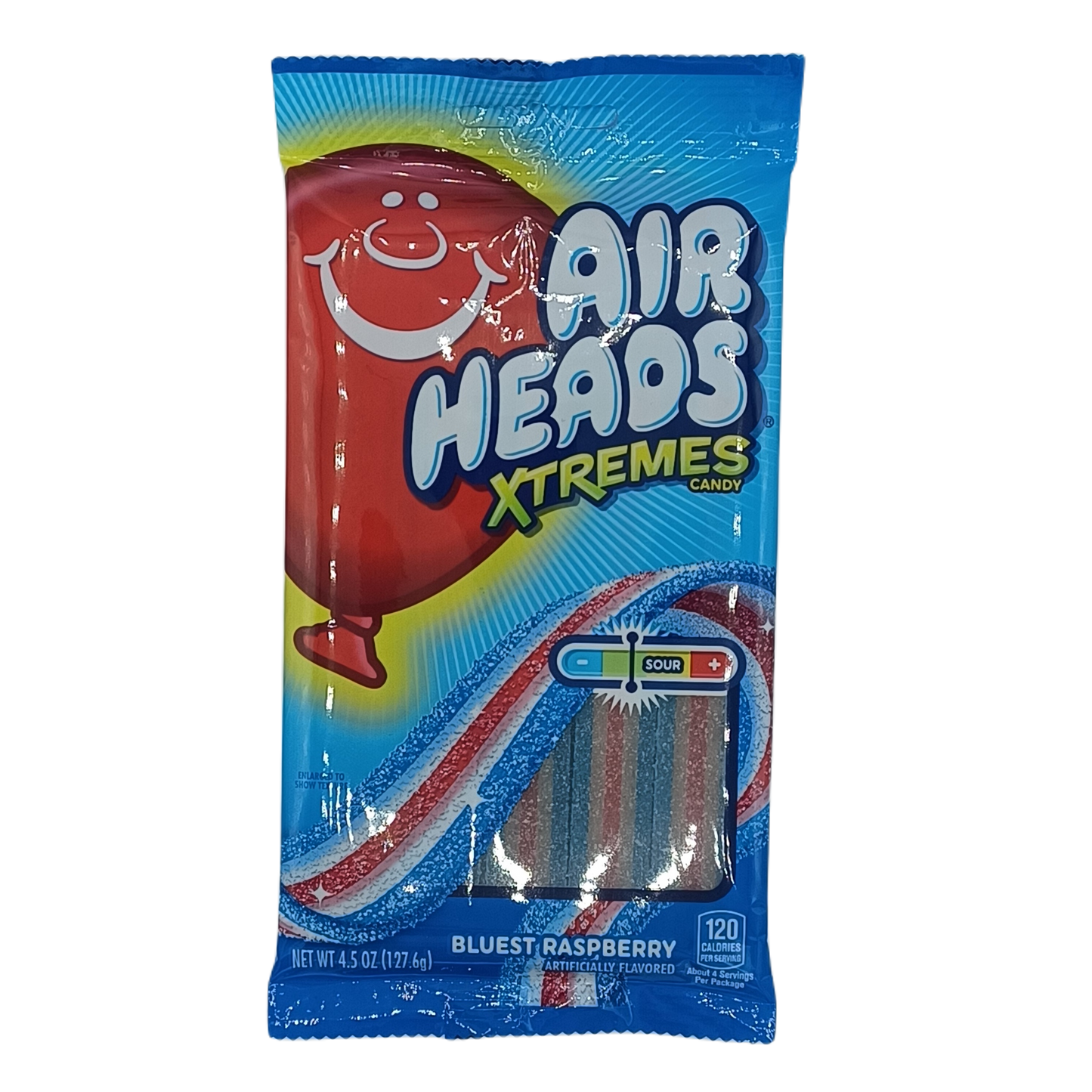 AirHeads Xtremes Bluest Raspberry 4.5oz PEG