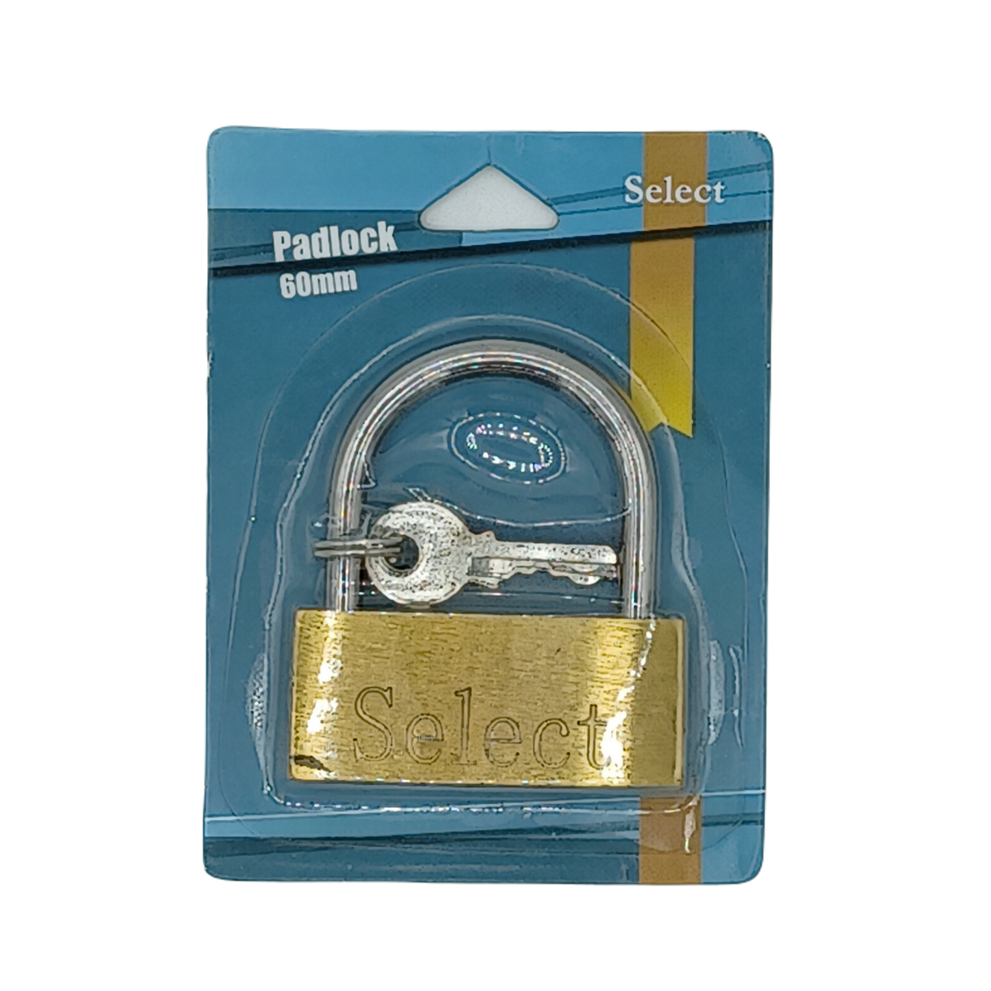 Select Brass PadLock 60mm Blister