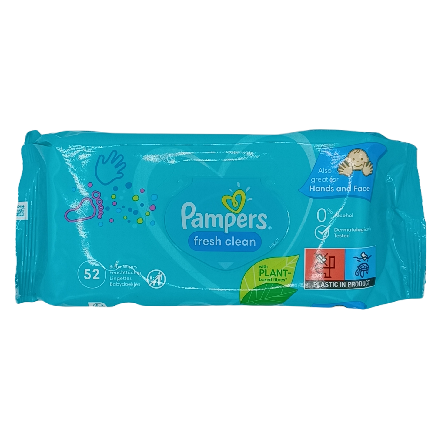 Pampers Fresh Clean Scent Baby Wipes 52ct
