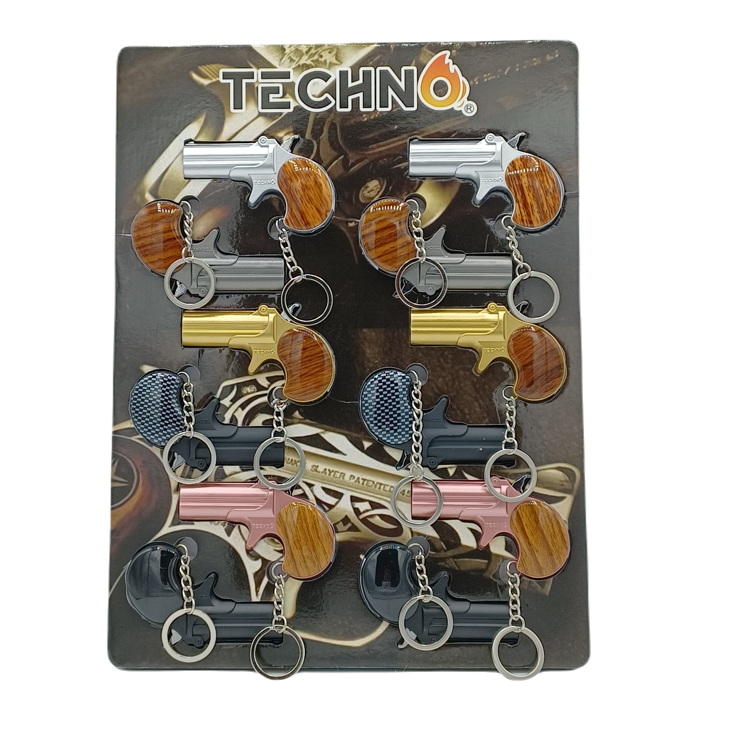 Techno Derringer Lighter 12ct