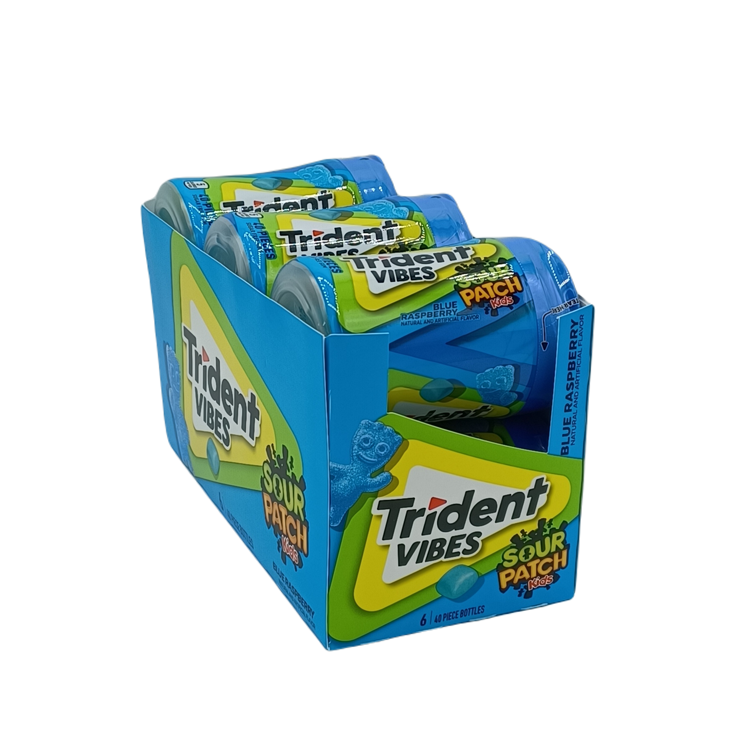 Trident Vibes Sour Patch Blue Raspberry 40pk/6ct