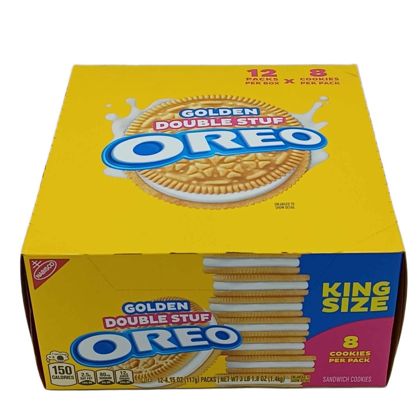 Oreo Golden Double Stuff King Size 4.15oz 8/12ct