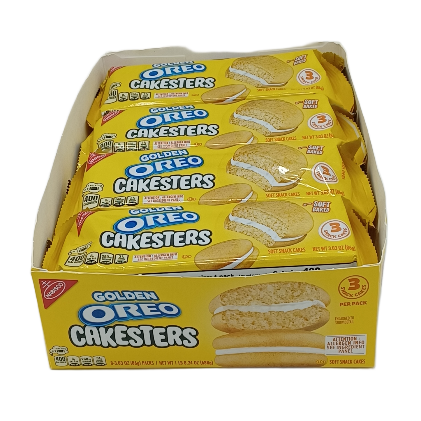 Oreo Golden Cakesters 3.03oz/8ct