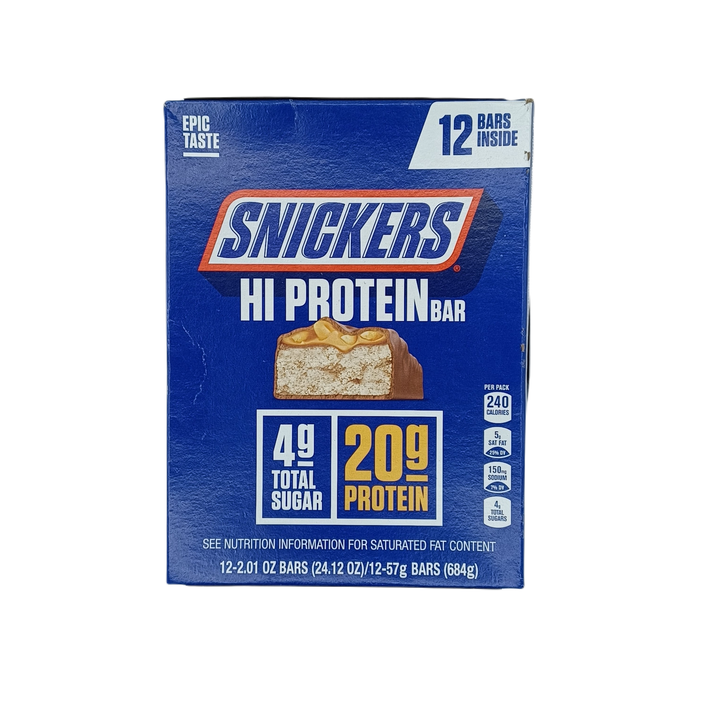Snickers Hi Protein Bars 2.z/12ct