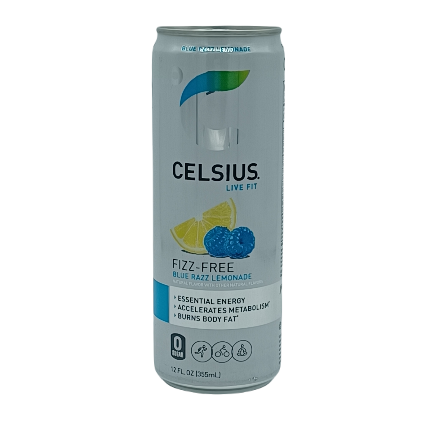 Celsius Blue Razz Lemonade Fizz Free 12oz/12ct