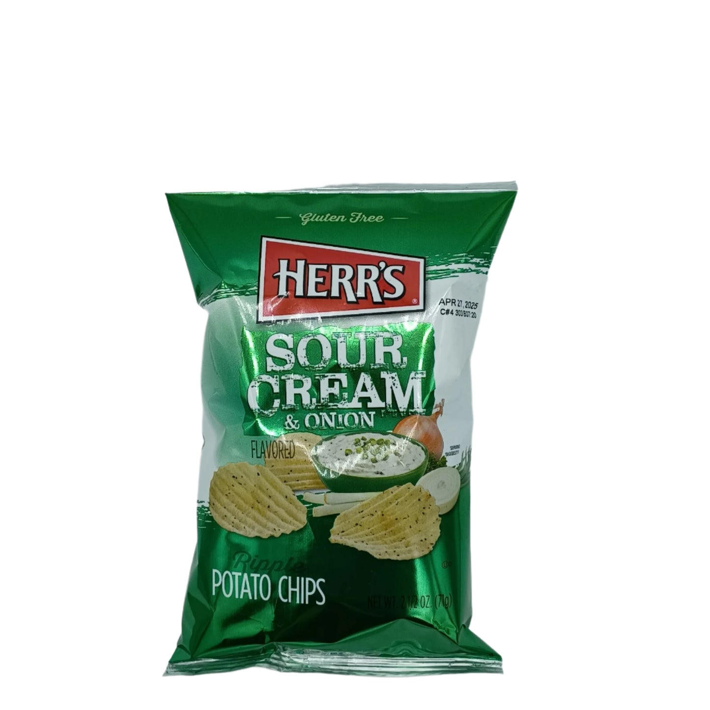 Herrs Sour Cream Onions 2.5oz