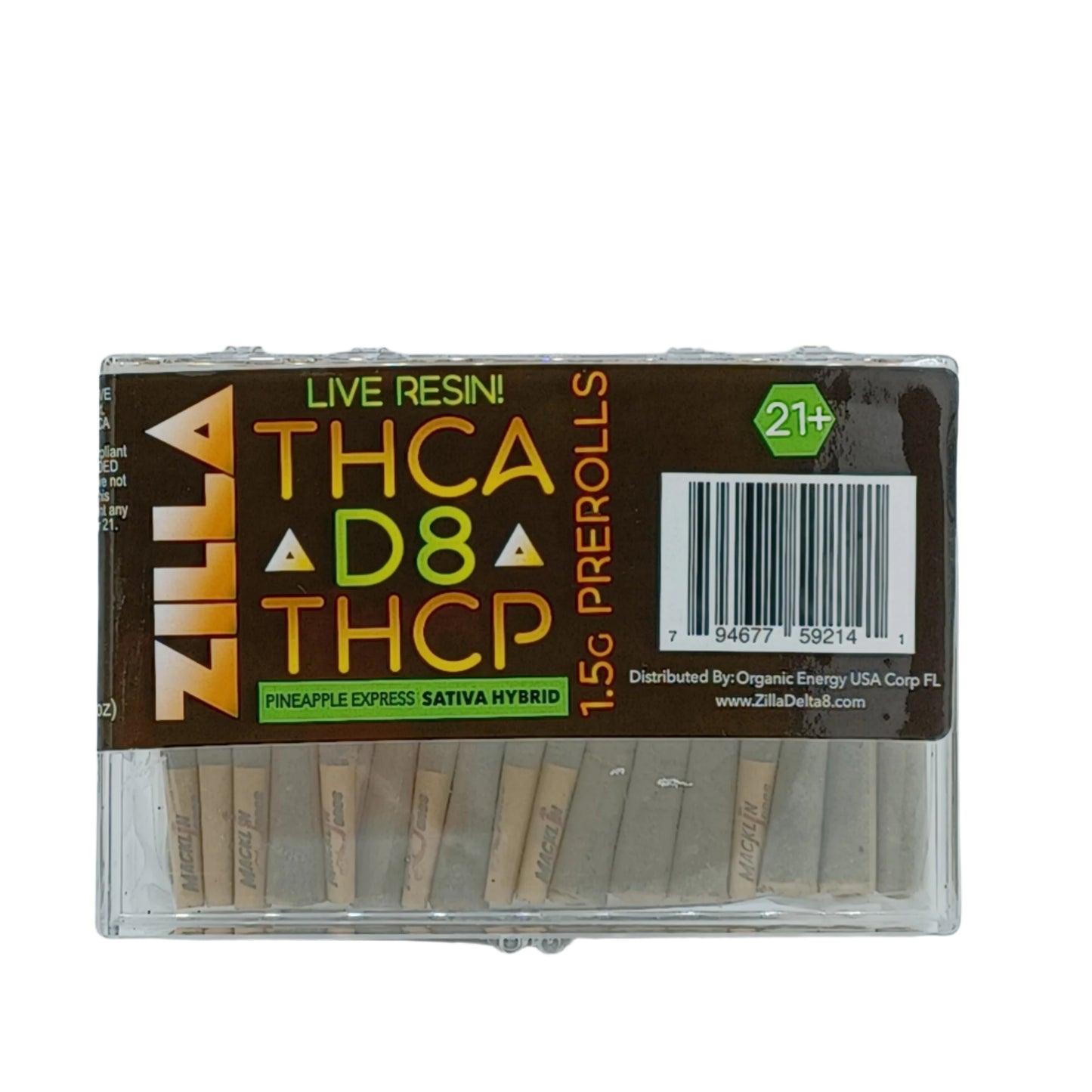 Zilla Pre Rolls Doobies Pineapple Express 50ct