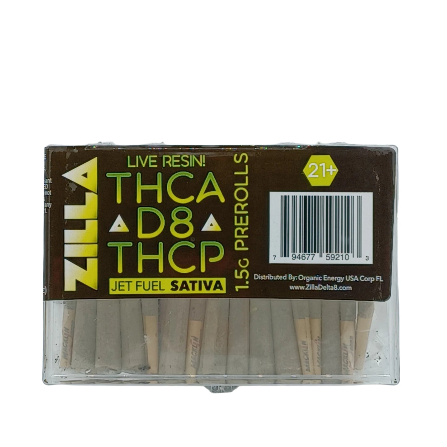 Zilla Pre Rolls Doobies Jet Fuel Sativa 50ct