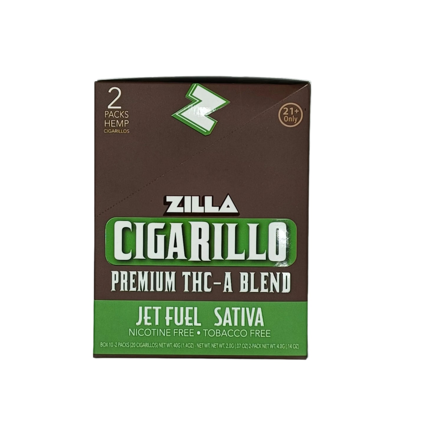 Zilla Cig Jet Fuel Sativa 2/10ct