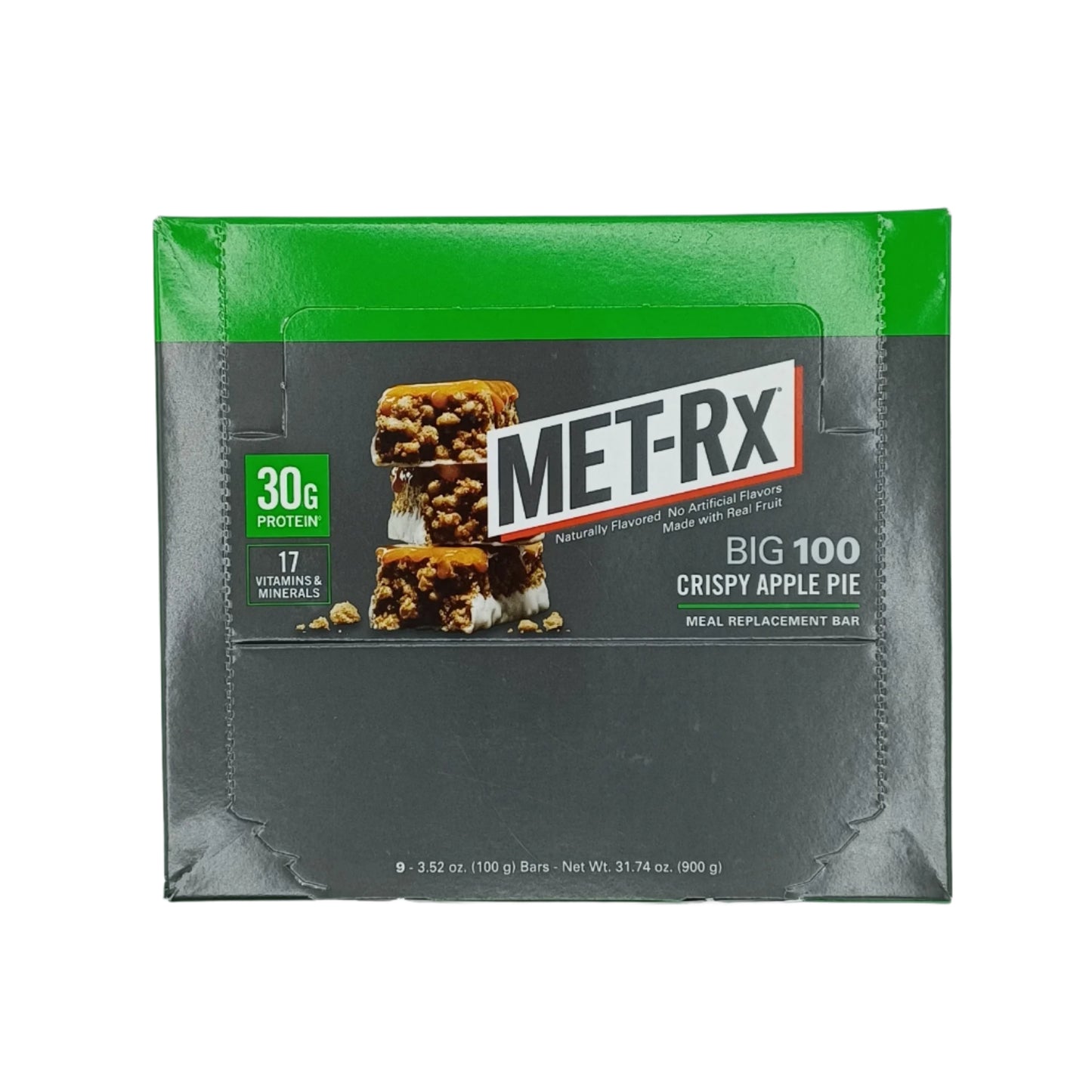 METRx Big100 Crispy Apple Pie 3.52oz/9ct