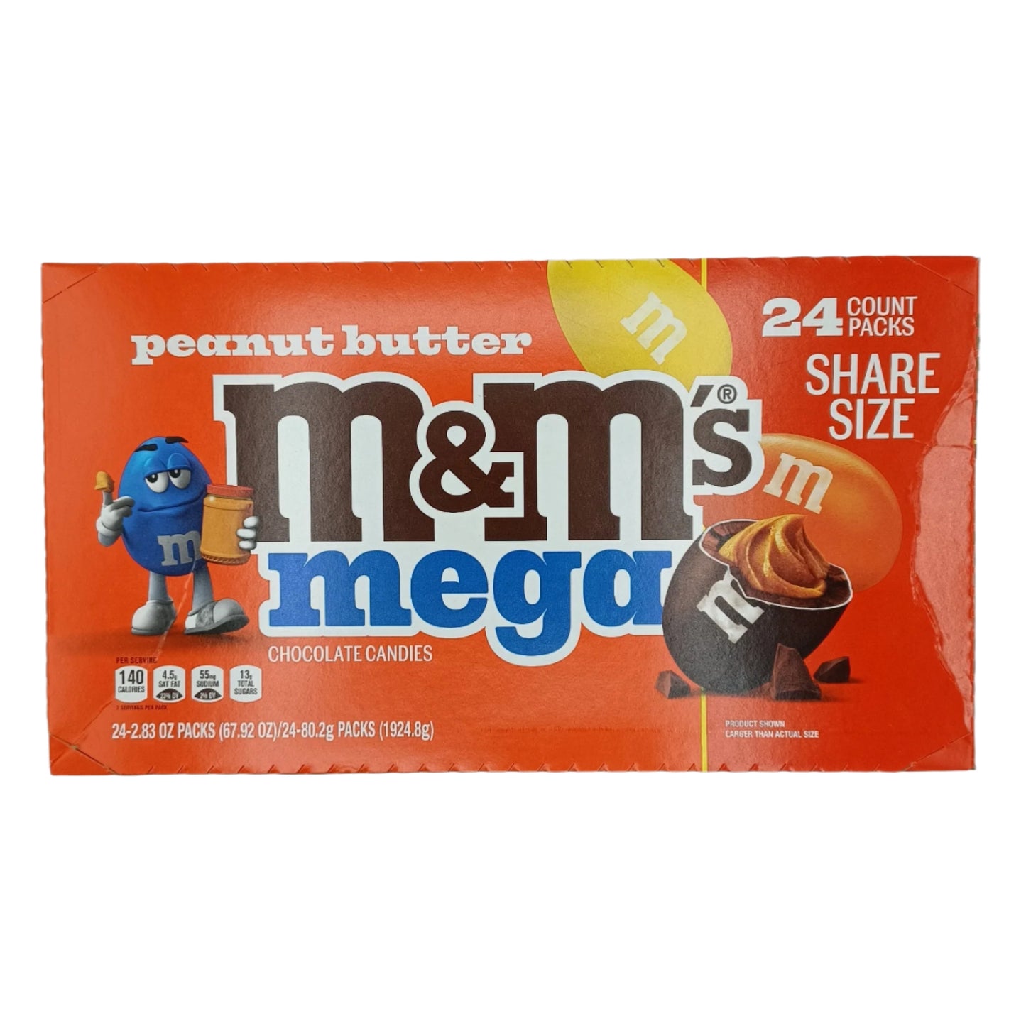 M&M's Mega Peanut Butter Share Size 2.83oz/24ct
