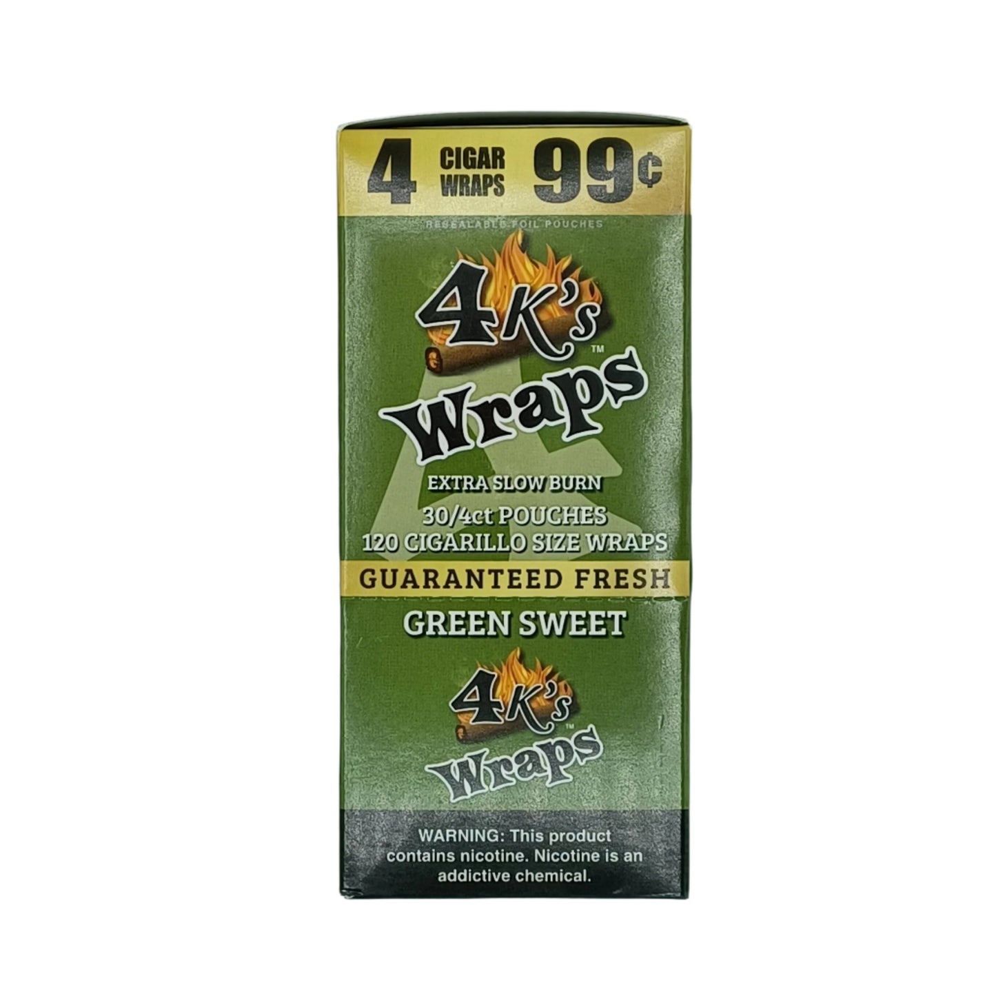4k's Wraps Green Sweet 4/.99c 30/4pk