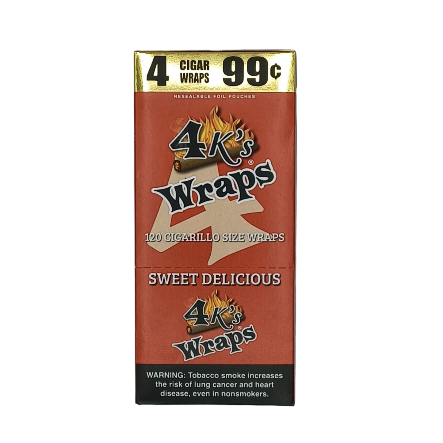 4k's Wraps Sweet Delicious 4/.99c 30/4pk