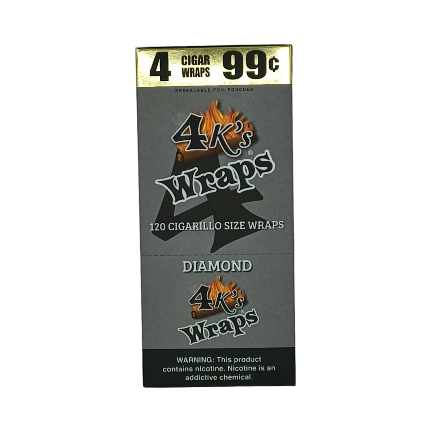 4k's Wraps Diamond 4/.99c 30/4pk