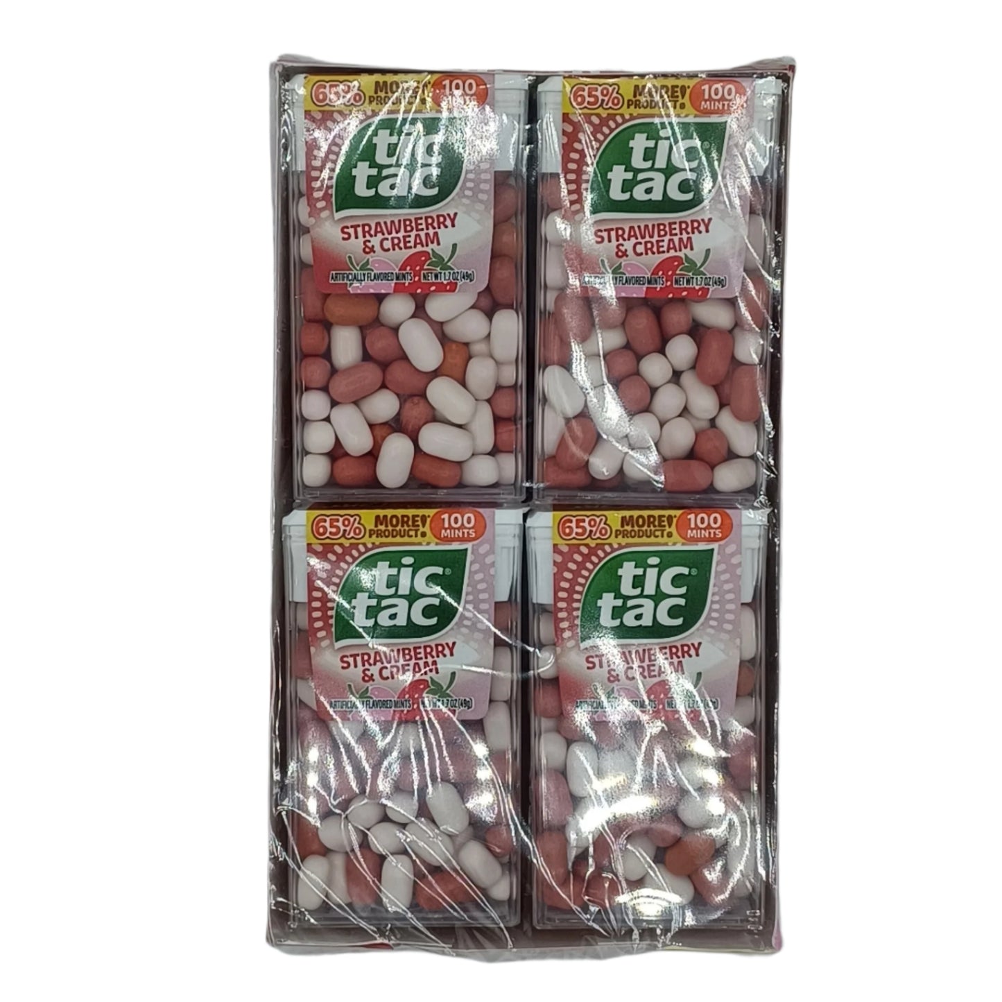 TicTac Fruit Strawberry Cream 100mints 1.7oz/12ct