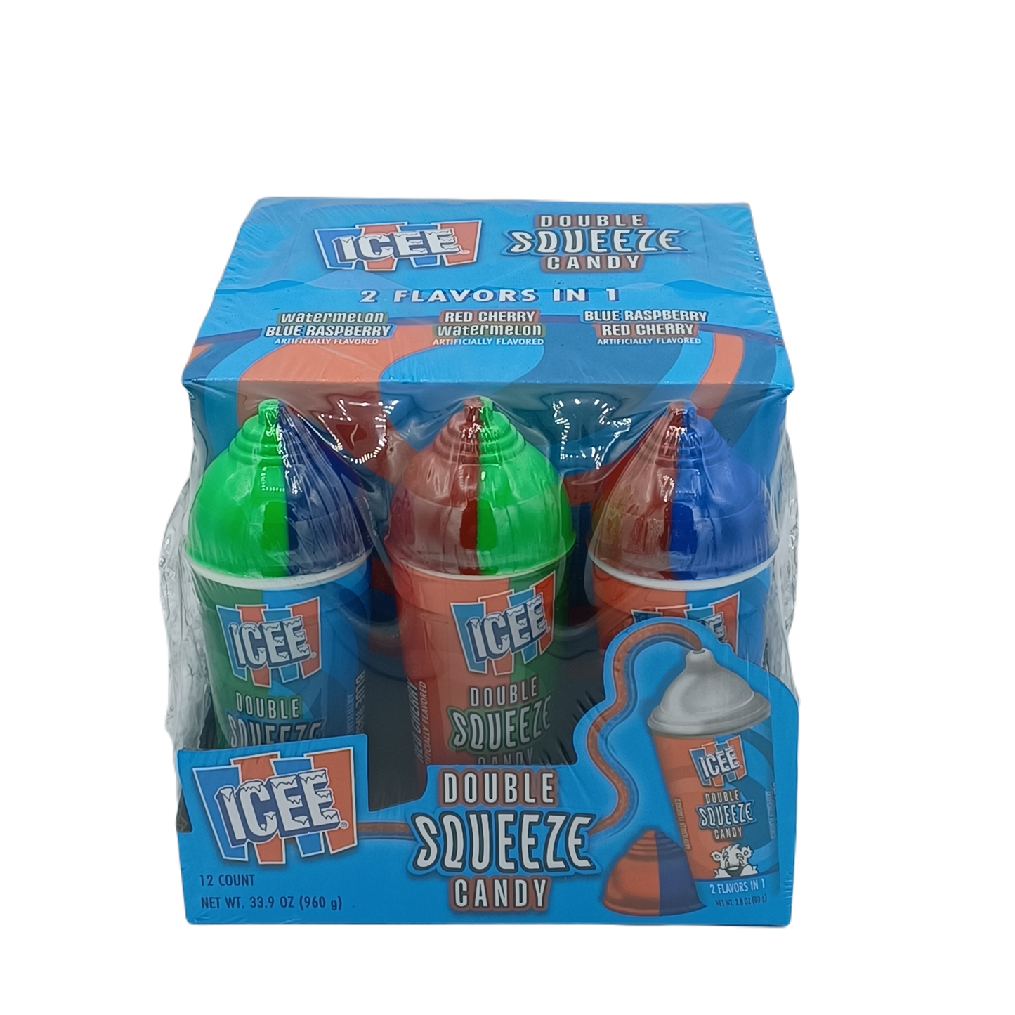ICEE Double Squeeze 2in1 Flvrs 2.8oz/12ct