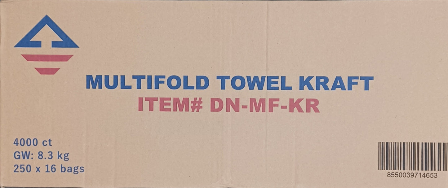 Multi Fold Brown Napkins 250/16ct