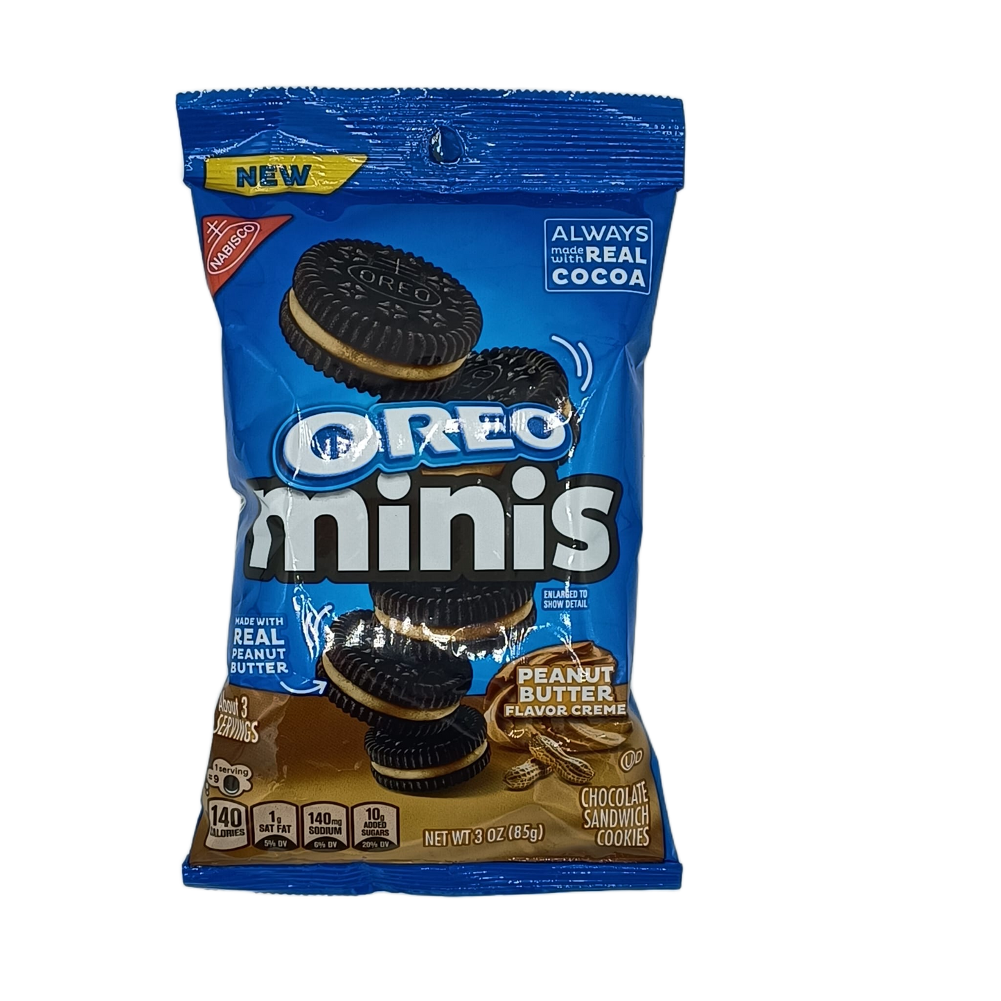 Oreo Mini Choc Cookies Peanut Butter 3oz PEG
