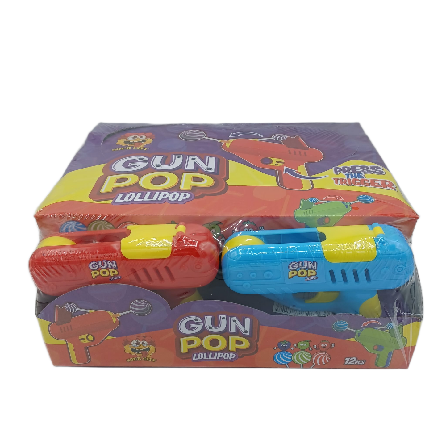 Gunpop Lollipop 12ct SourCity