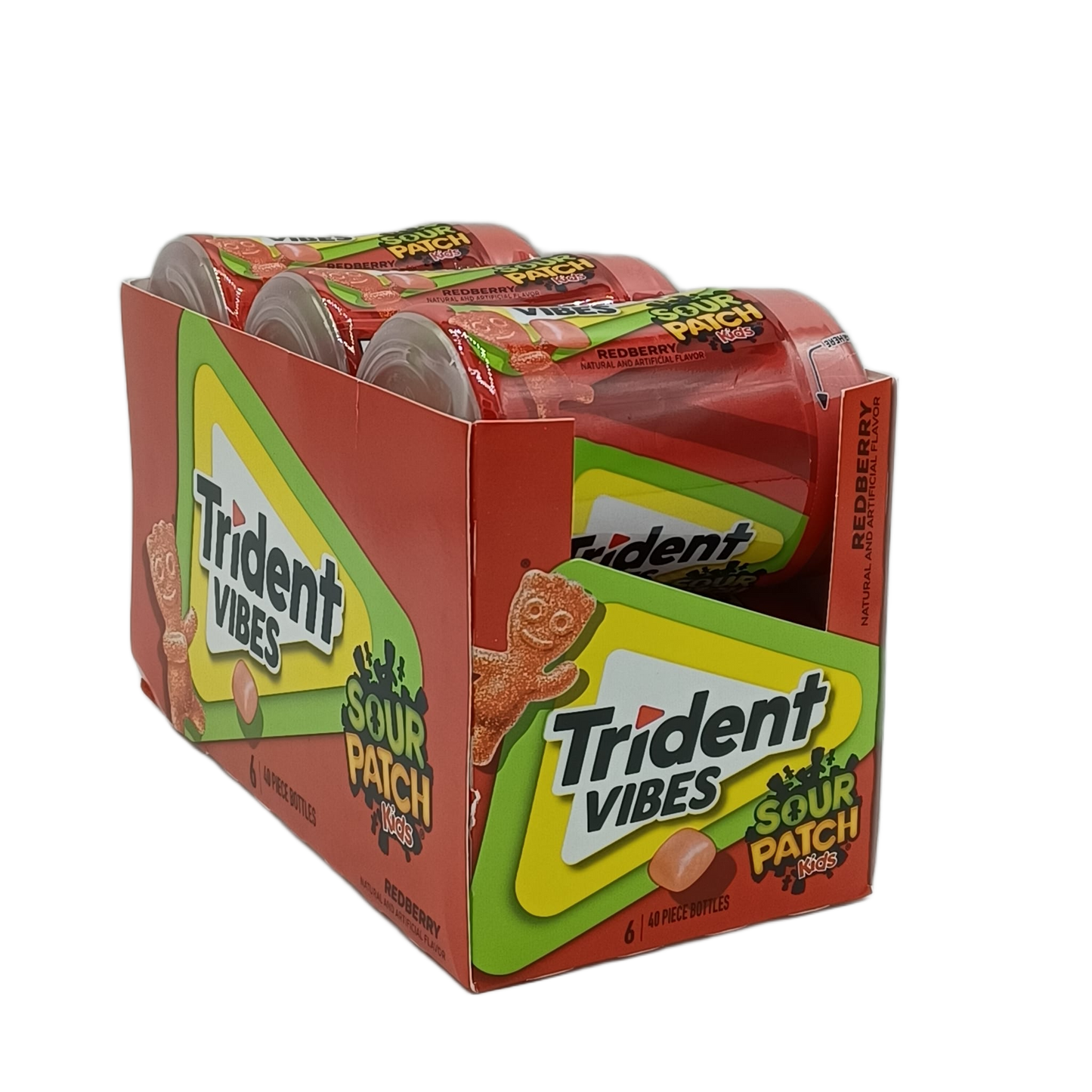 Trident Vibes Sour Patch Redberry 40pk/6ct