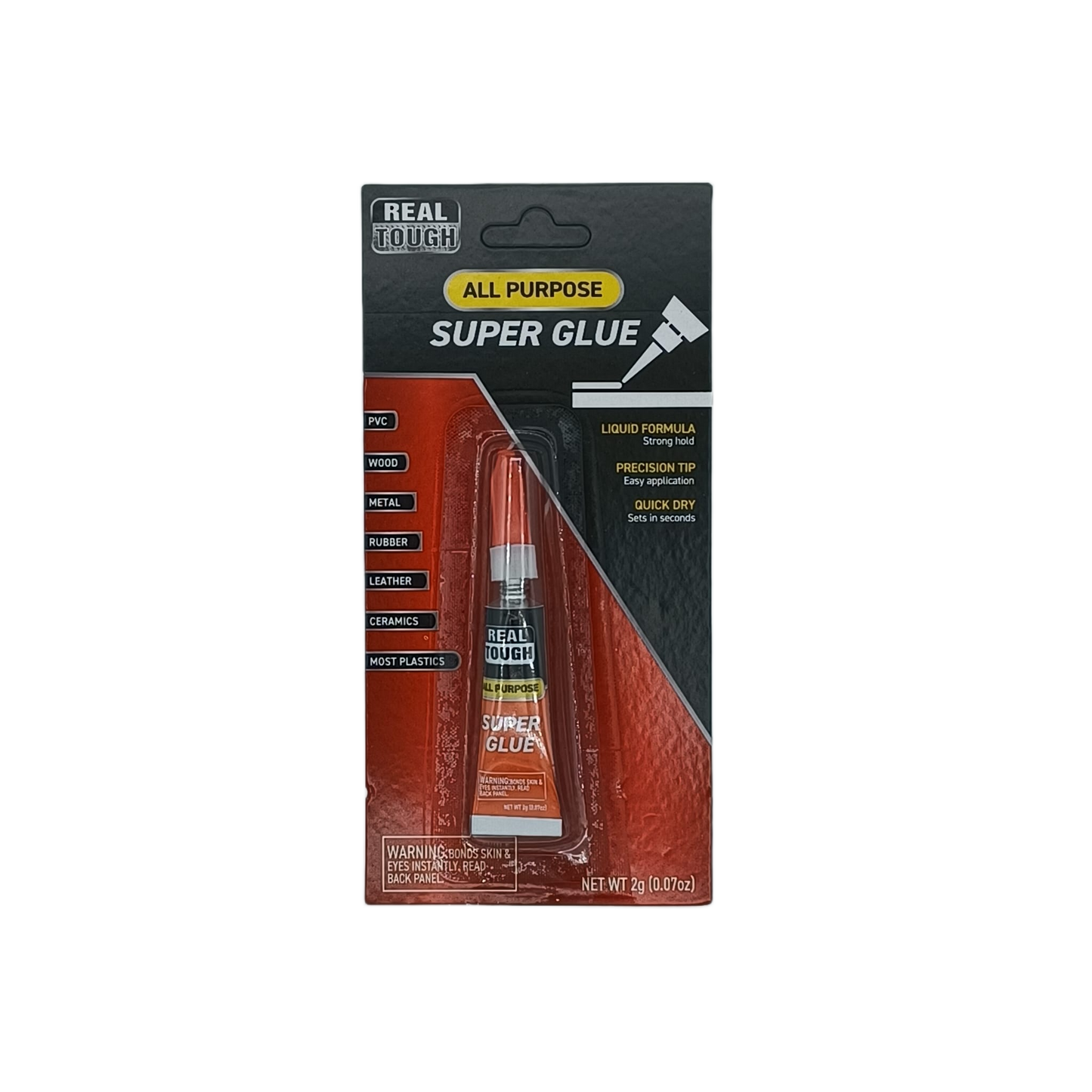 Real Tough Super Glue .07z Blister