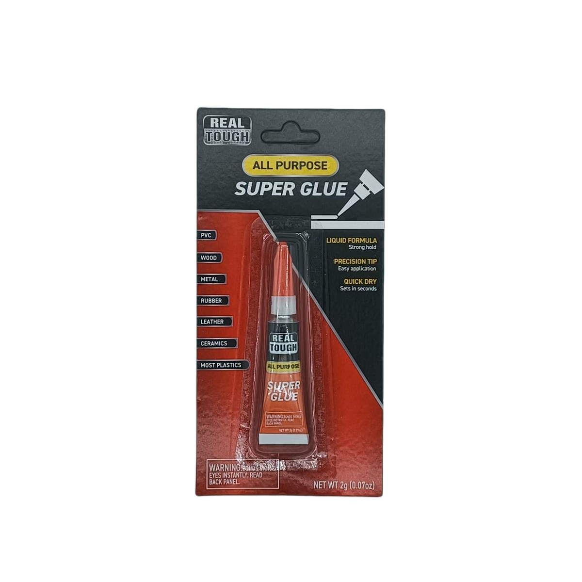 Real Tough Super Glue .07z Blister