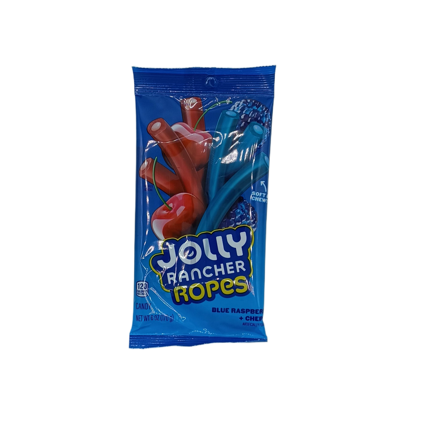 Jolly Rancher Ropes Blue Raspberry Cherry 6oz PEG