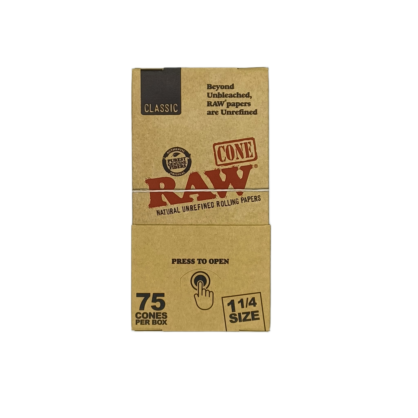Raw Classic Cones 1.25/75ct