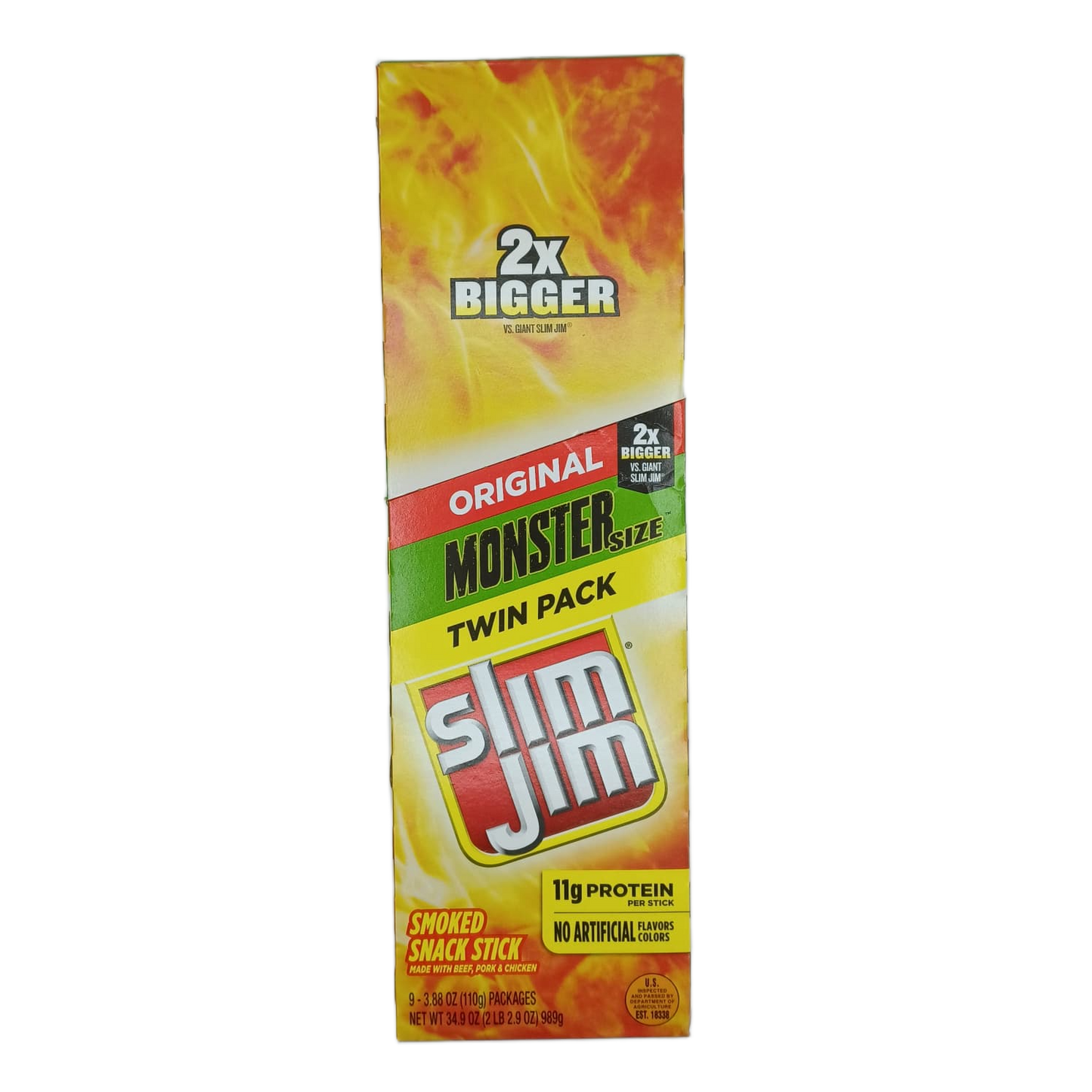 Slim Jim Monster Twin Pack Original 1.94z/9ct