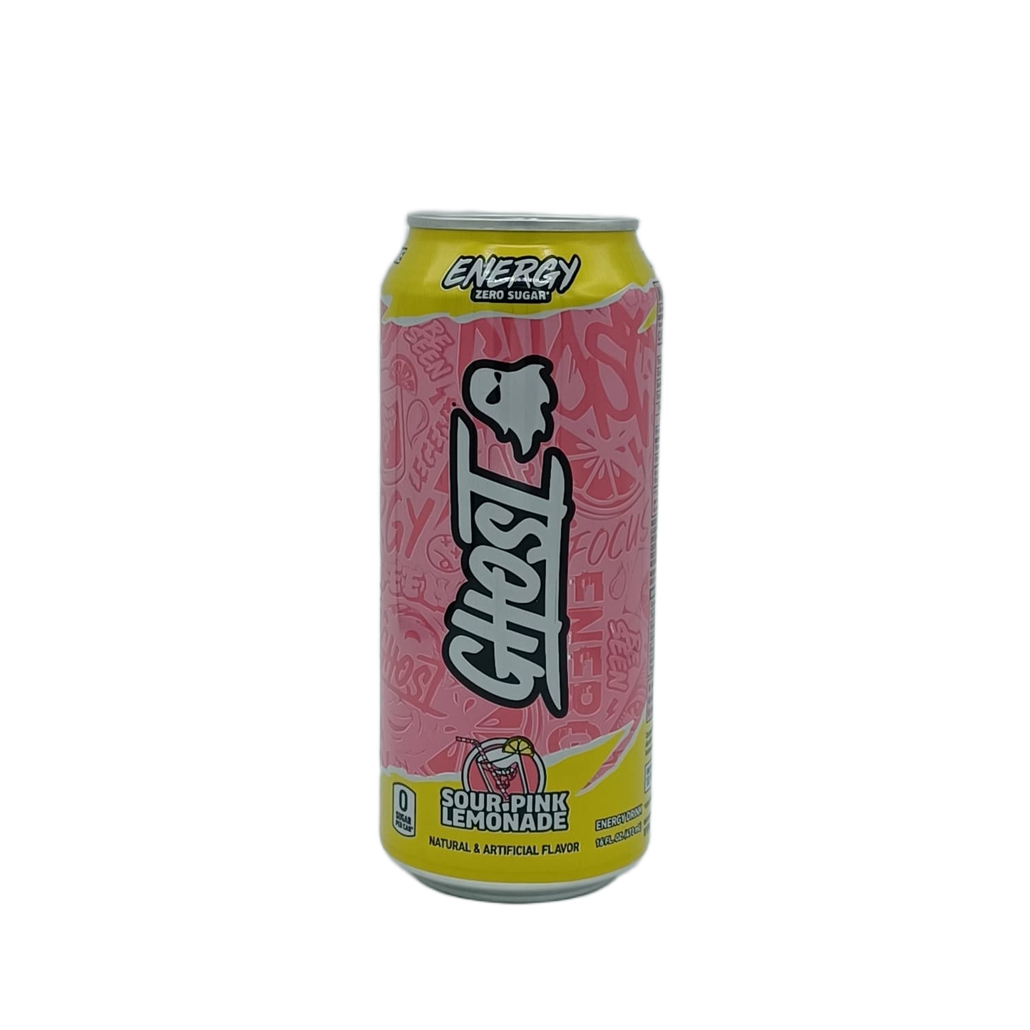 Ghost Sour Pink Lemonade 16oz/12ct