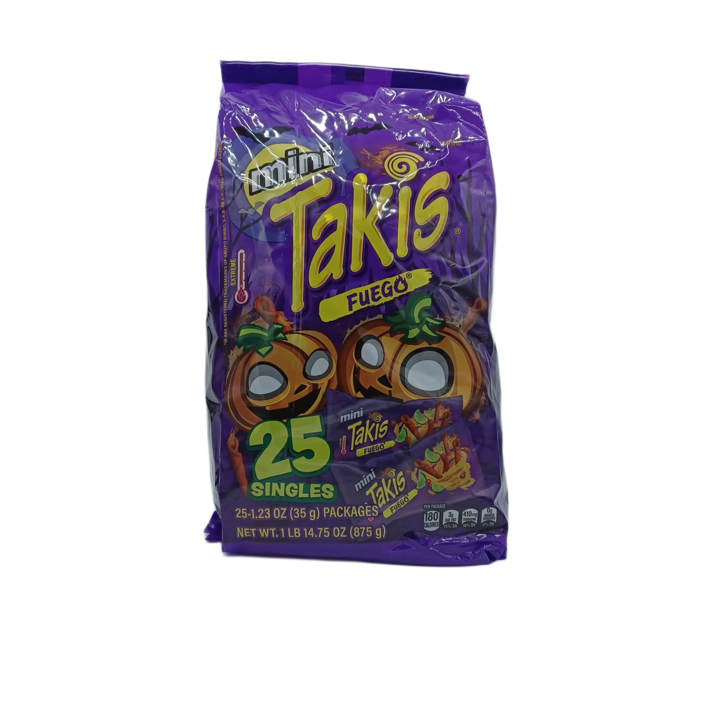 Takis Mini Fuego 1.23z/25ct