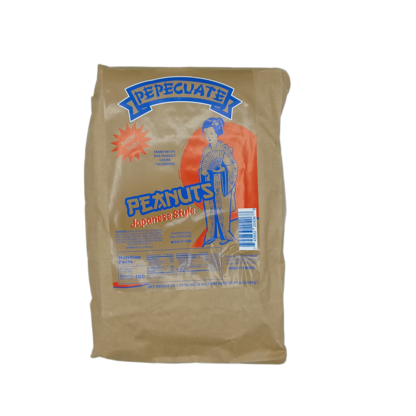 Pepecuate Japanes Style Peanuts 50ct/1.76oz