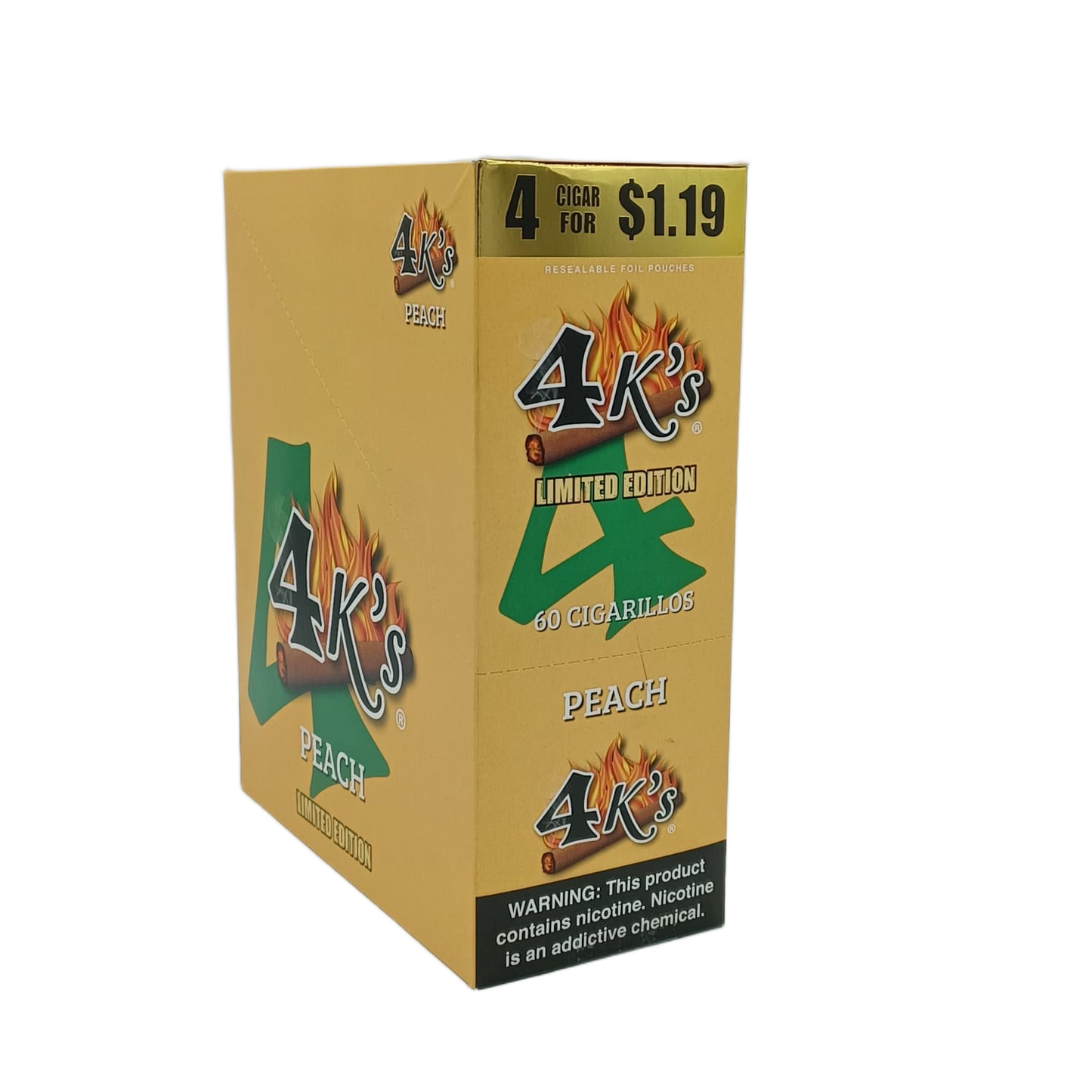 4k's Limited Edition Peach 4/$1.19c 15/4pk