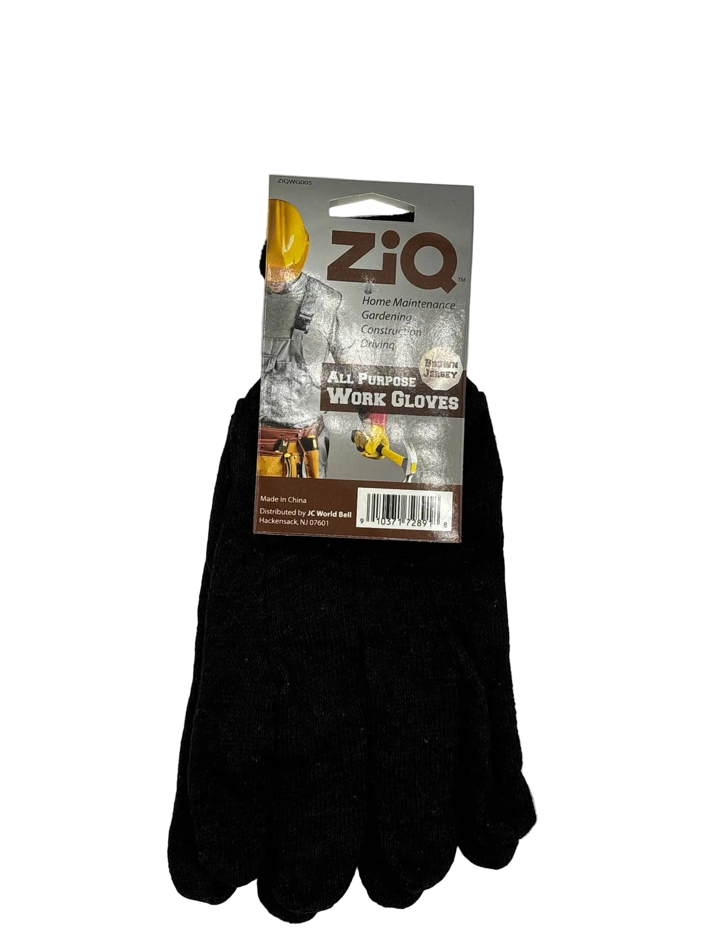 ZIQ Brown Jersey Gloves 12ct