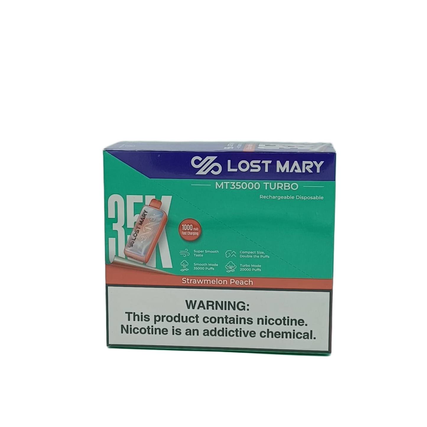 Lost Mary MT35000 Turbo Strawmelon Peach 5ct