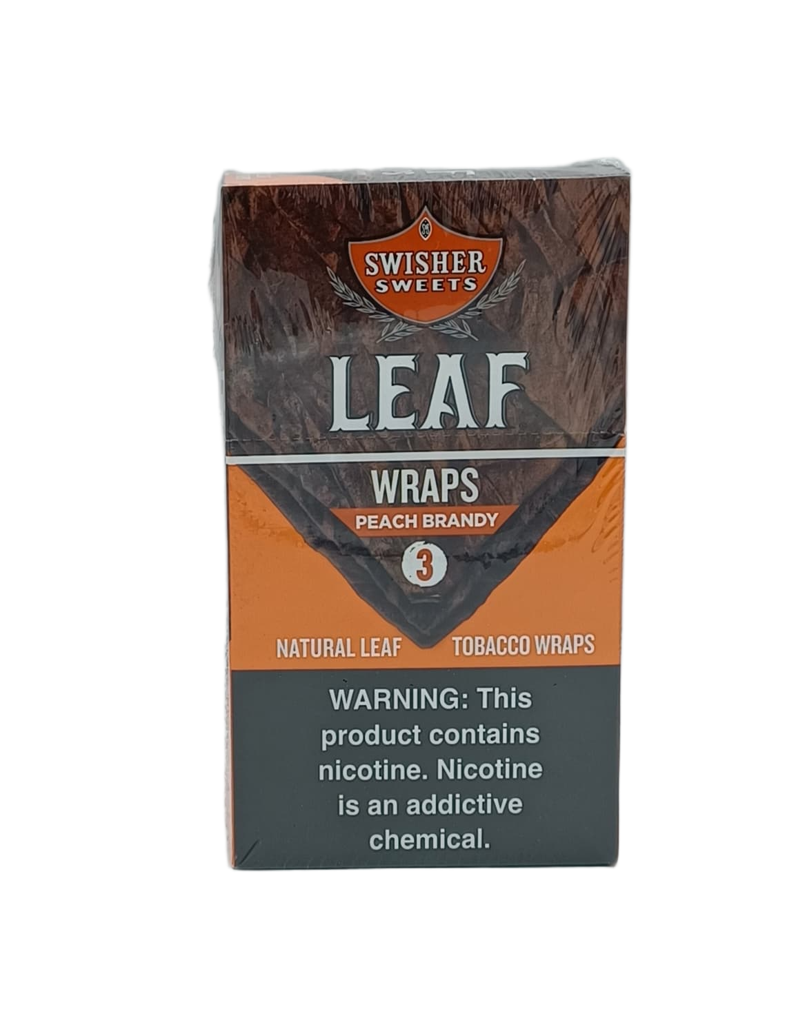 Swisher Sweets Leaf Wraps Peach Brandy 10/3pk