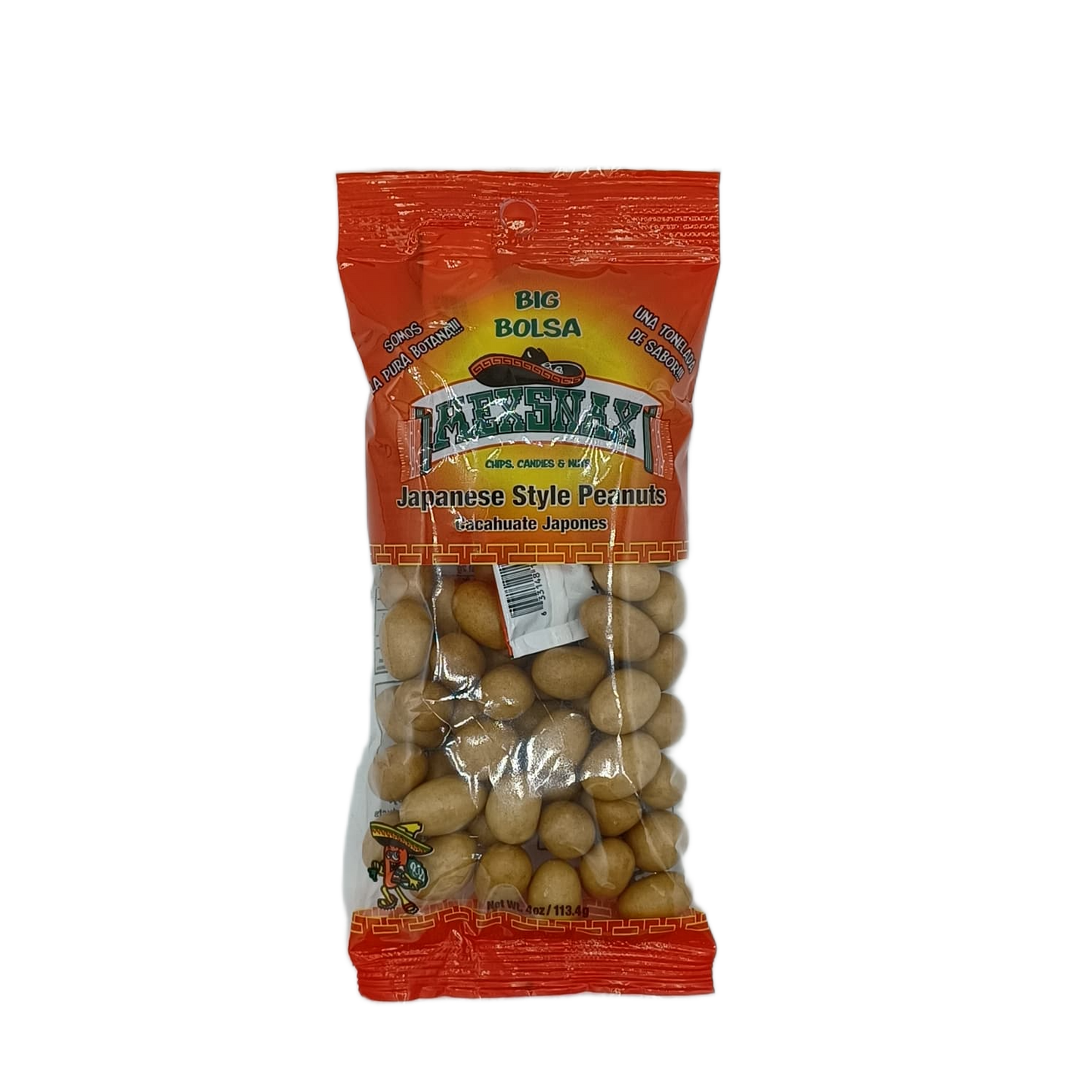 MexSnax Japanese Style Peanuts 4oz PEG