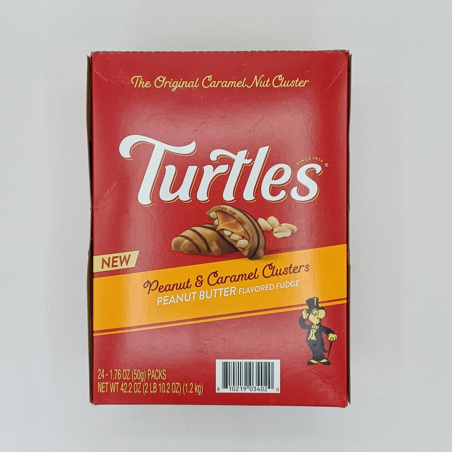 Turtles Peanut Caramel Clusters Bars 1.76oz/24ct
