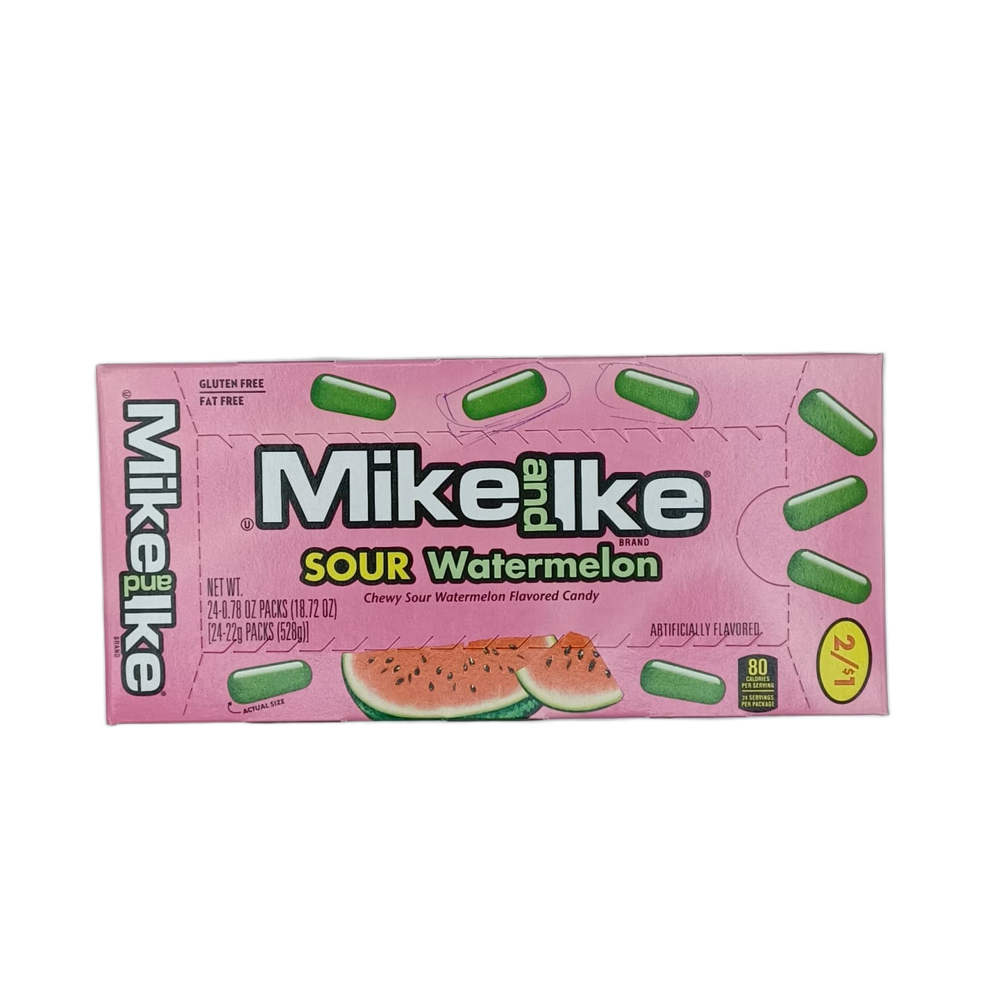 Mike and Ike Sour Watermelon 2/$1 .78oz/24ct