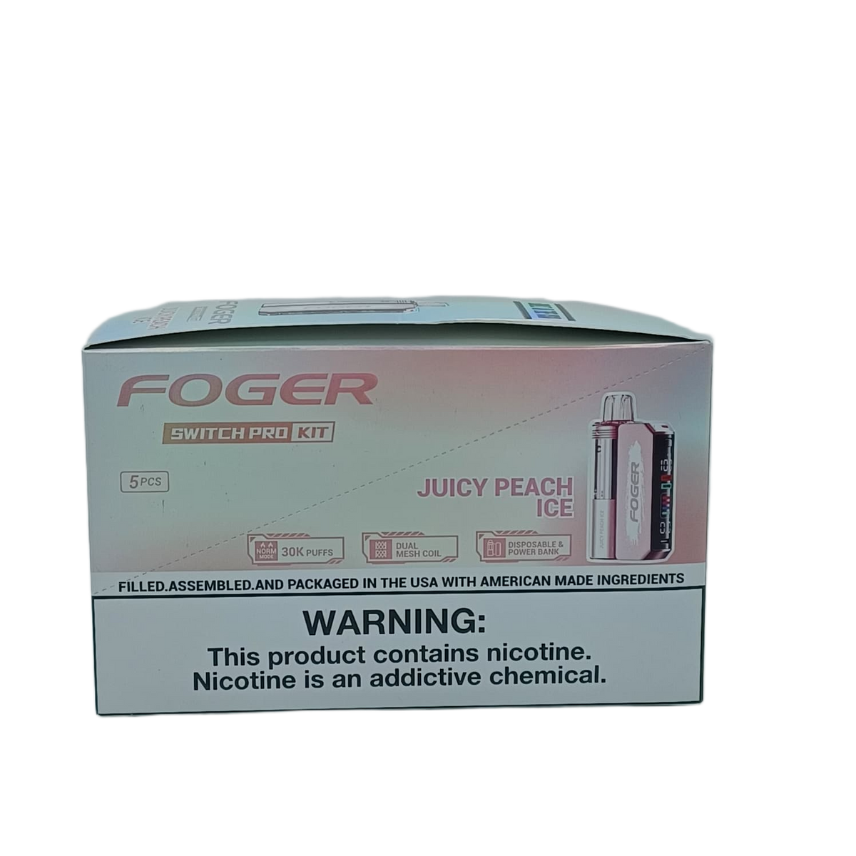 Foger Switch Pro Kit Juice Peach Ice 5ct