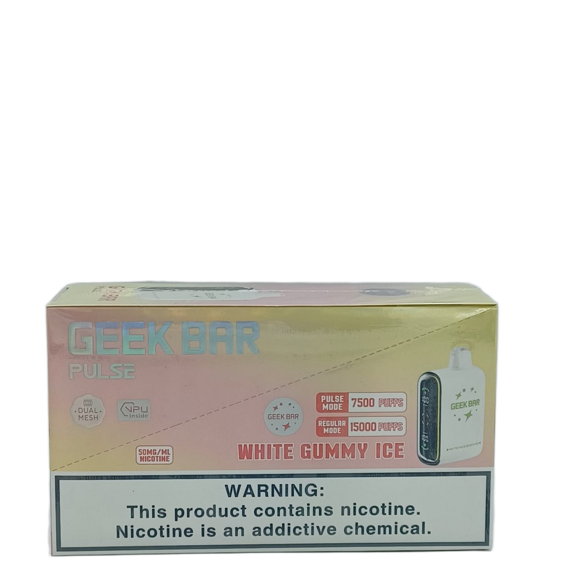 GeekBarPulse White Gummy Ice 5ct