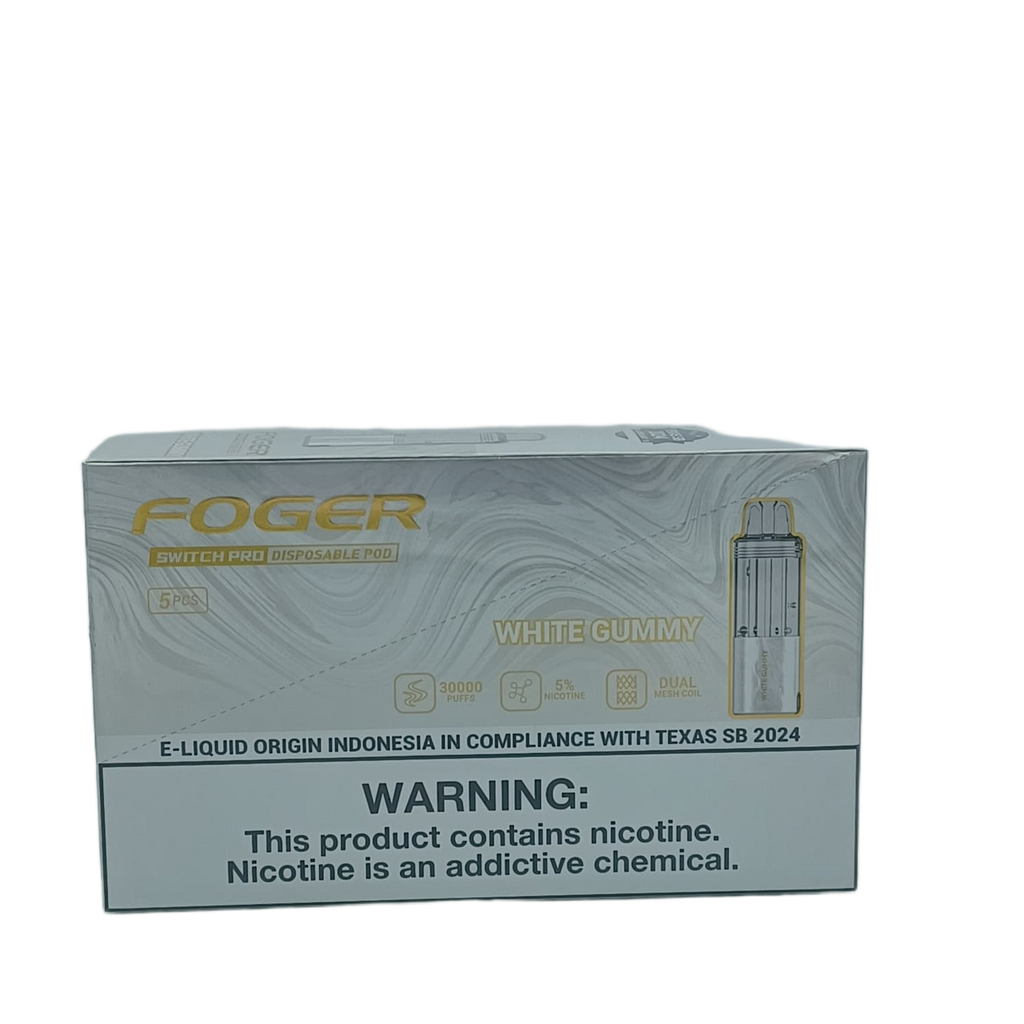 Foger Switch Pro Pod White Gummy 5ct
