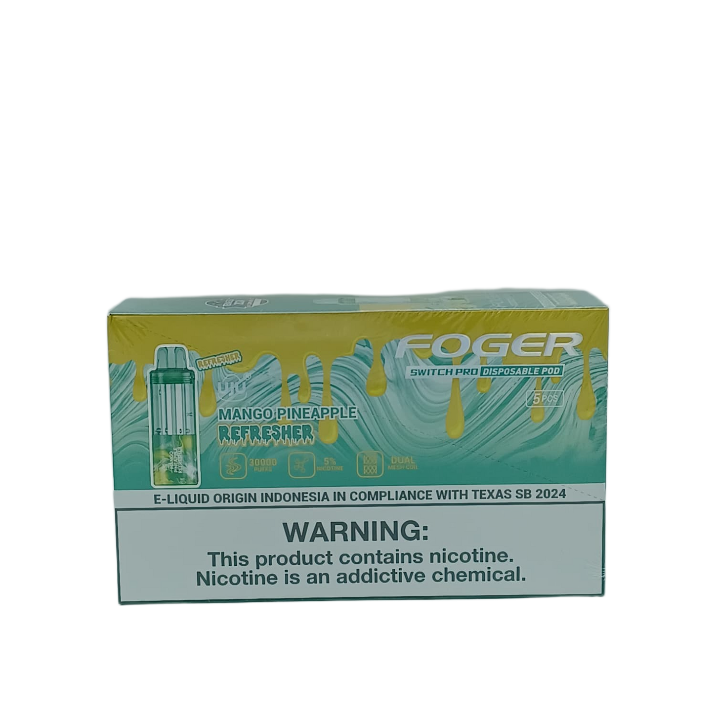 FogerSwitch ProPod Mango Pineapple Refreshers 5ct