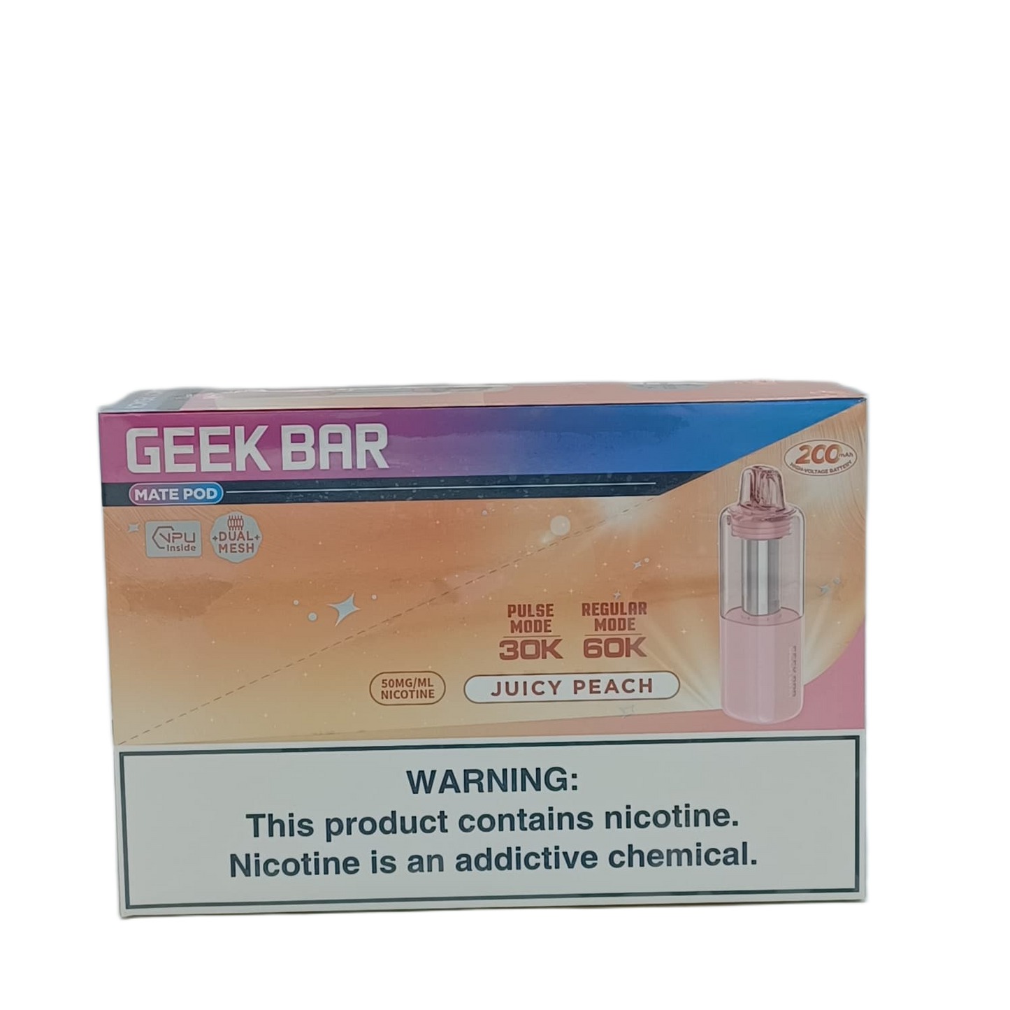 GeekBar MatePOD Juicy Peach 5ct
