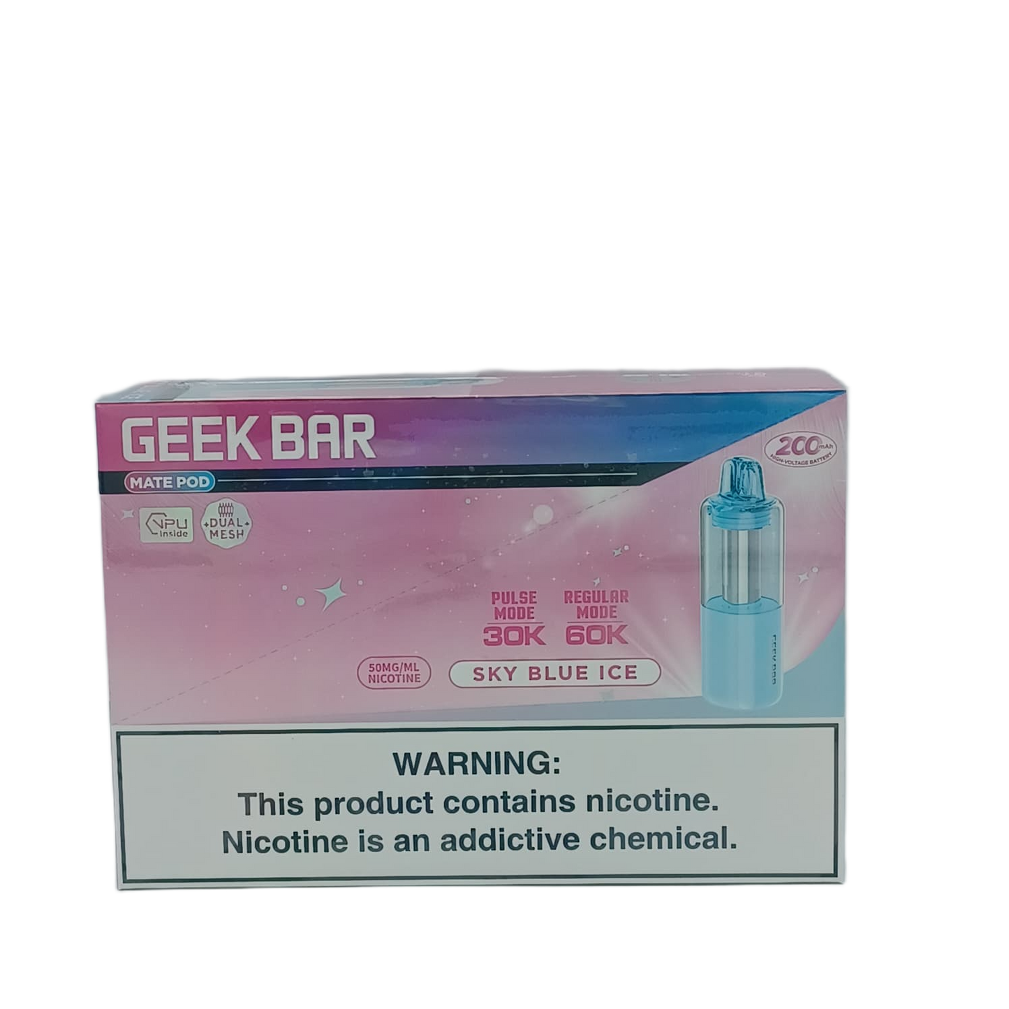 GeekBar MatePOD Sky Blue Ice 5ct